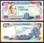 Ямайка 2008 г. P# 83f • 50 долларов • Пляж Доктор-Кейв • регулярный выпуск • UNC пресс