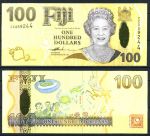 Фиджи 2007 г. • P# 114a • 100 долларов • Елизавета II • регулярный выпуск • UNC пресс