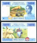 Центральная Африка • Конго 2002 г. • P# 107T • 1000 франков • лесозаготовка • регулярный выпуск • UNC пресс