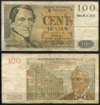 Бельгия 1954 г.(30.01) • P# 129b • 100 франков • Леопольд I • регулярный выпуск • F-VF