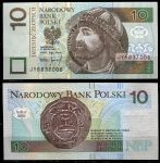 Польша 1994 г. • P# 173 • 10 злотых • король Мешко I • старинная монета • регулярный выпуск • UNC пресс ( кат. - $ 6,5 )