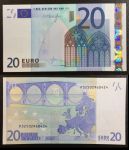 ЕС • Нидерланды 2002 г.(2013) • P# 17p • 20 евро • регулярный выпуск • М. Драги • серия - P • UNC пресс