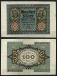 Германия 1920 г. • P# 69b M • 100 марок • номер - 8 цифр • регулярный выпуск • XF ( кат. - $15 )