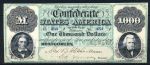 Конфедеративные Штаты Америки 1861 г. • P# 4 • 1000 долларов. Колхаун и Джексон • регулярный выпуск • копия • UNC пресс
