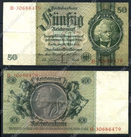 ГЕРМАНИЯ 1929-36гг. P#182а / 50 МАРОК / VF+