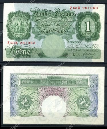 ВЕЛИКОБРИТАНИЯ 1955-60гг. P# 369c / 1 ФУНТ / UNC ПРЕСС-