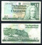 Шотландия 1989 г. • P# 351a • 1 фунт • Арчибальд Кэмпбелл • Замок Глэмис • регулярный выпуск • VF
