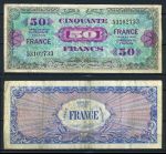 Франция 1944 г. • P# 122a • 50 франков • Союзные войска • оккупационный выпуск • VF+
