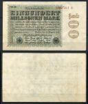 ГЕРМАНИЯ 1923г. P# 107d / 100 млн. МАРОК / AUNC+