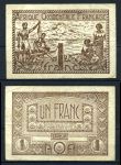 Французская Западная Африка 1944 г. • P# 34b • 1 франк • рыбаки • регулярный выпуск • XF