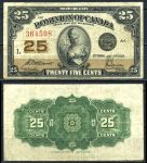 Канада 1923 г. • P# 11b • 25 центов • McCavour-Saunders • регулярный выпуск • VF-