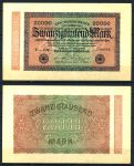 ГЕРМАНИЯ 1923г. P#85b / 20000 МАРОК AUNC+