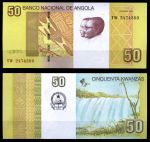 Ангола 2012 г. • P# 152 • 50 кванза • водопад • регулярный выпуск • UNC пресс