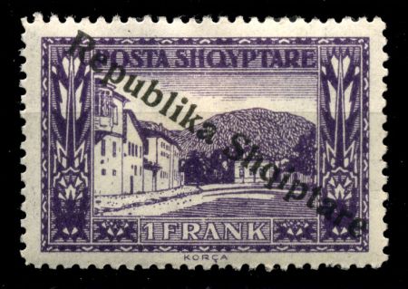 АЛБАНИЯ 1925г. SC# 184 / 1 Fr. / MH OG VF / АРХИТЕКТУРА