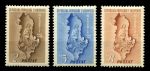 АЛБАНИЯ 1949г. SC# 438-40 / АЛБАНСКАЯ АРМИЯ / MNH OG VF / КАРТЫ