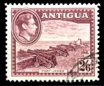 Антигуа 1938-51гг. GB# 106(SC# 92) / 2s.6d. Пушки / Used F-VF / Георг VI