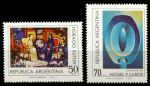 Аргентина 1977 г. • SC# 1149-50 • 50 и 70 p. • Аргентинская живопись • полн. серия • MNH OG VF