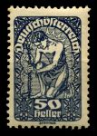 Австрия 1919-1920 г. • Sc# 215 • 50 h. • аллегория новой Республики • стандарт • MNH OG VF