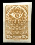 АВСТРИЯ 1920г. SC# 231 / 15g. б.з. / ПОЧТОВАЯ ЭМБЛЕМА /MNH OG VF