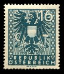 Австрия 1945 г. • SC# 440 • 16 g. • государственный герб • стандарт • MNH OG VF