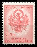 АВСТРИЯ 1959г. SC# 645 / 1.50s. 150 ЛЕТ БИТВЫ ЗА ТИРОЛЬ / MNH OG VF / ГЕРБЫ