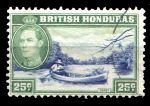 Британский Гондурас 1938-1947 гг. • Gb# 157 • 25 c. • Георг VI • осн. выпуск • доставка бананов • Used F-VF ( кат. - $2 )