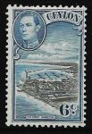 Цейлон 1938-1949 гг. • GB# 388 • 6 с. • Георг VI • осн. выпуск • бухта Коломбо • MH OG VF