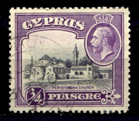 КИПР 1934г. SC# 127 / 3/4 pi. / MH OG F-VF / ГЕОРГ V АРХИТЕКТУРА