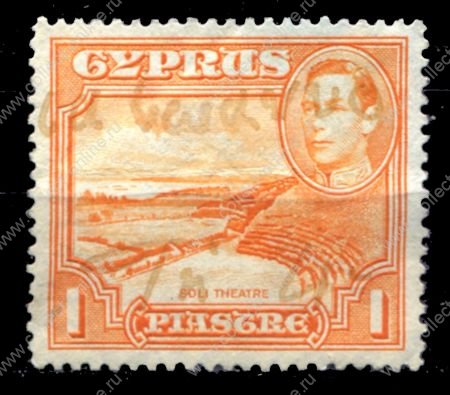 КИПР 1938-44гг. SC# 146 / 1 pi. / USED F-VF / KG VI / АРХИТЕКТУРА