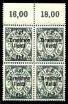 Германия 3-й рейх 1939 г. • Mi# 723 • 20 pf. • надпечатка "Deutsches Reich" на марке Данцига • кв.блок • MNH OG XF+ ( кат.- € 48+ )