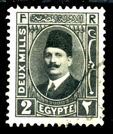 ЕГИПЕТ 1927-37гг. SC# 129 / 2m. КОРОЛЬ ФУАД / USED F-VF