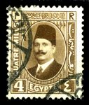 ЕГИПЕТ 1927-37гг. SC# 133 / 4m. КОРОЛЬ ФУАД / USED F-VF