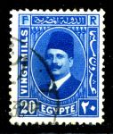 ЕГИПЕТ 1927-37гг. SC# 141 / 20m. КОРОЛЬ ФУАД / USED F-VF