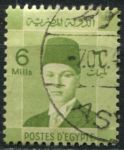 Египет 1937-1944 гг. • SC# 211 • 6 m. • Король Фарук(детский портрет) • стандарт Used F-VF