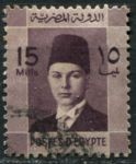 Египет 1937-1944 гг. • SC# 214 • 15 m. • Король Фарук(детский портрет) • стандарт Used F-VF