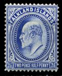 Фолклендские о-ва 1904-1912 гг. • Gb# 46 • 2½ d. Эдуард VII • стандарт • MH OG VF ( кат.- £30 )