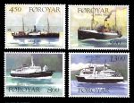 ФАРЕРСКИЕ О-ВА 1999г. SC# 352-5 / ПАРОХОДЫ / MNH OG VF / КОРАБЛИ