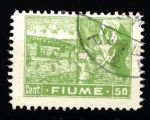 ФИЮМЕ 1919г. SC# 37 / 50c. / МАЛЬЧИК С ФЛАГОМ / USED F-VF / КОРАБЛИ