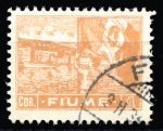 ФИЮМЕ 1919г. SC# 39 / 1 cor. / МАЛЬЧИК С ФЛАГОМ / USED F-VF / КОРАБЛИ