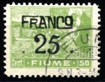 Фиуме 1919-1920 гг. • SC# 64 (Mi# 95 ) • 25 на 50 c. • надпечатка нов. номинала • стандарт • Used F-VF ( кат.- $35 )
