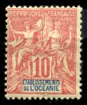 ФР. ПОЛИНЕЗИЯ 1892-1907гг. SC# 7 / 10c. / СТАНДАРТ / MH OG F-VF