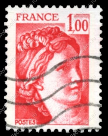 Франция 1977-1978 гг. • Mi# 2058(Sc# 1570) • 1.00 fr. • Сабинянка (Давид) • стандарт • Used F-VF
