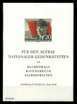 ГДР 1956 г. • Mi# Block 14 • 20 pf. • Эрнст Тельман (70 лет со дня рождения) • блок • MNH OG VF