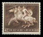 Германия 3-й рейх 1941 г. • Mi# 780 • 42 + 108 pf. • Ралли "Коричневая лента", Мюнхен-Рим  • MNH OG XF ( кат. - €12 )