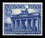 Германия 3-й рейх 1941 г. • Mi# 803 • 25 + 50 pf. • Скачки, Гран-При Империи • MNH OG XF ( кат. - €15 )