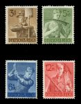 Германия 3-й рейх 1943 г. • Mi# 850-3(Sc# B237-40) • Труд на благо рейха • MNH OG VF