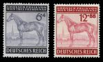 Германия 3-й рейх 1943 г. • Mi# 857-8 • Гран-при Вены (скачки) • полн. серия • MNG VF