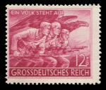 Германия 3-й рейх 1945 г. • MI# 908 (SC# B291) • 12 + 8 pf. • Фольксштурм • благотворительный выпуск • MNH OG VF
