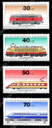 ФРГ 1975г. SC# B517-20(MI# 836-9) / Локомотивы / MNH OG VF / ЖД Транспорт