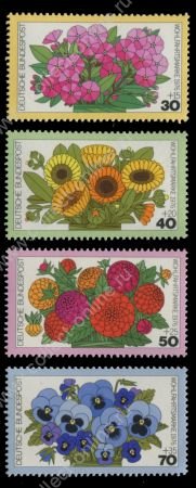 ГЕРМАНИЯ ФРГ 1976г. SC# B533-6 / ЦВЕТЫ / MNH OG VF / ФЛОРА